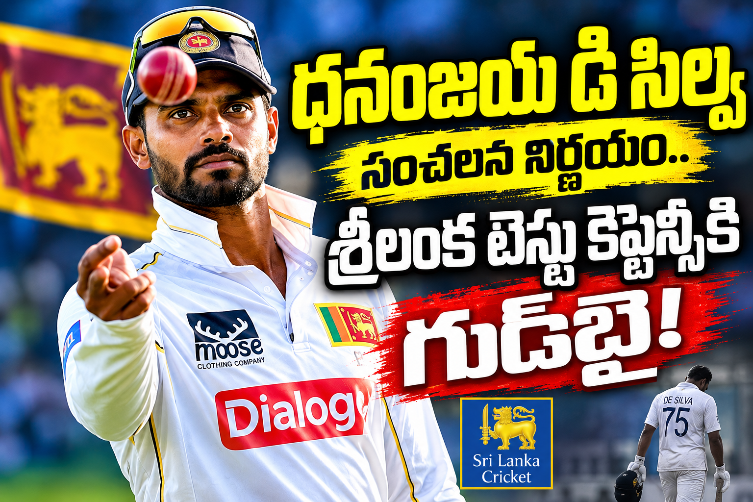 ధనంజయ డి సిల్వ సంచలన నిర్ణయం.. టెస్టు కెప్టెన్సీకి గుడ్బై
